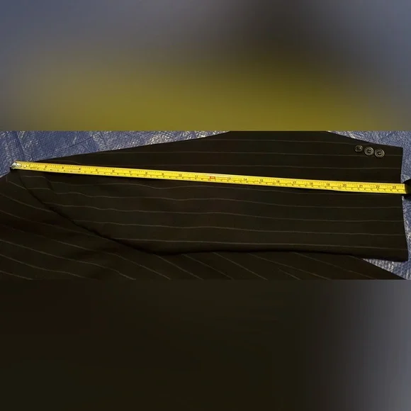 Mauro Size 56R Charcoal Pinstripe Suit Jacket - Picture 9 of 13